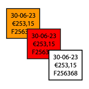 Etiquettes - 3 lignes