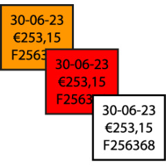 Etiquettes - 3 lignes