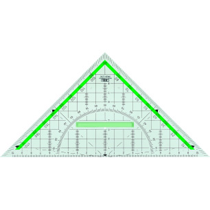 Equerre géométrique Green Line - 22cm