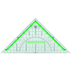 Equerre géométrique Green Line - 22cm