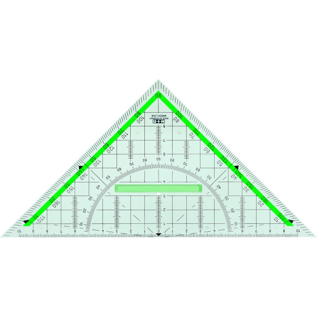 Equerre géométrique Green Line - 22cm