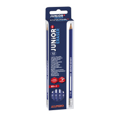 Crayons graphite Junior HB avec gomme - étui de 12