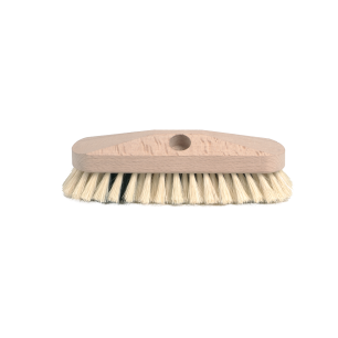 Brosse de pont en bois brut avec fibre tampico