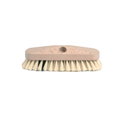 Brosse de pont en bois brut avec fibre tampico