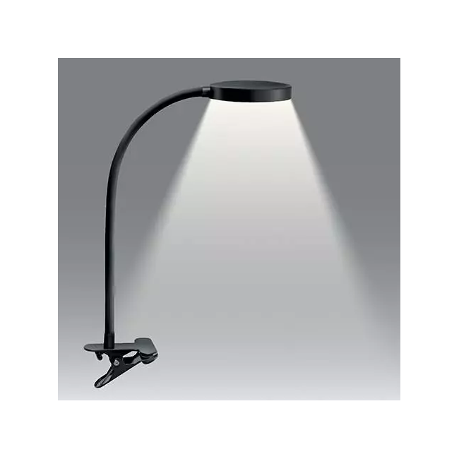 Lampe Led à clip noire