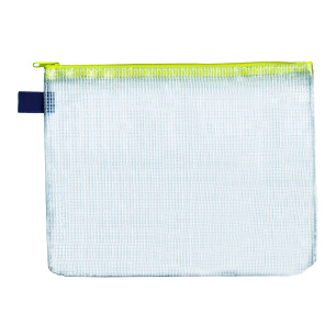 Pochette à tirette en plastique renforcé