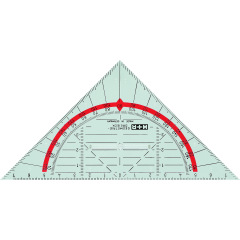 Rapporteur en plastique transparent - 16cm