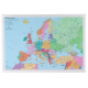 Carte d'Europe plastifiée