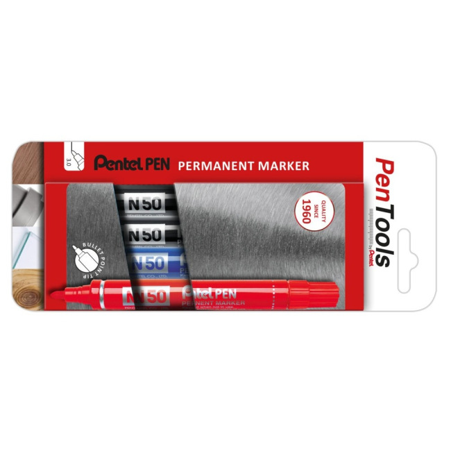 PenTools - Marqueurs permanents N50 - Set de 4 - Assorti