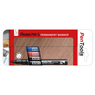 PenTools - Marqueurs permanents N50S - Set de 4 - Assorti