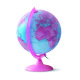 Globe terrestre lumineux "Pink"