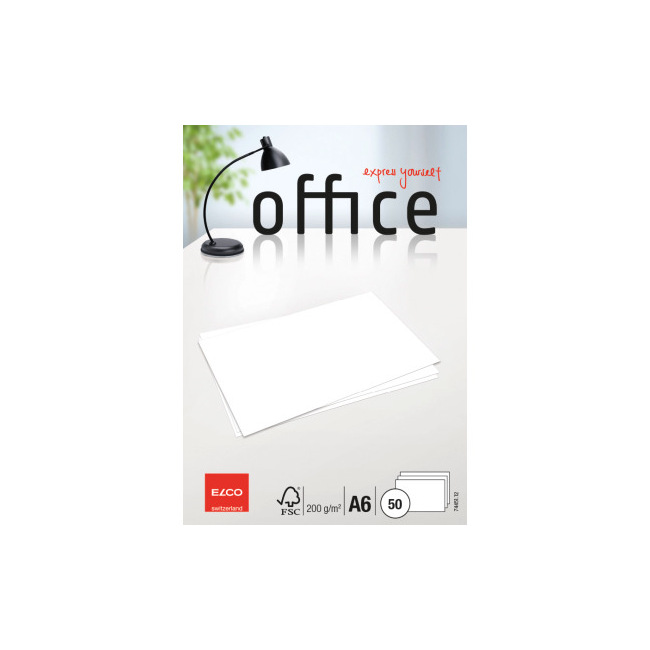 Cartes Office extra blanches