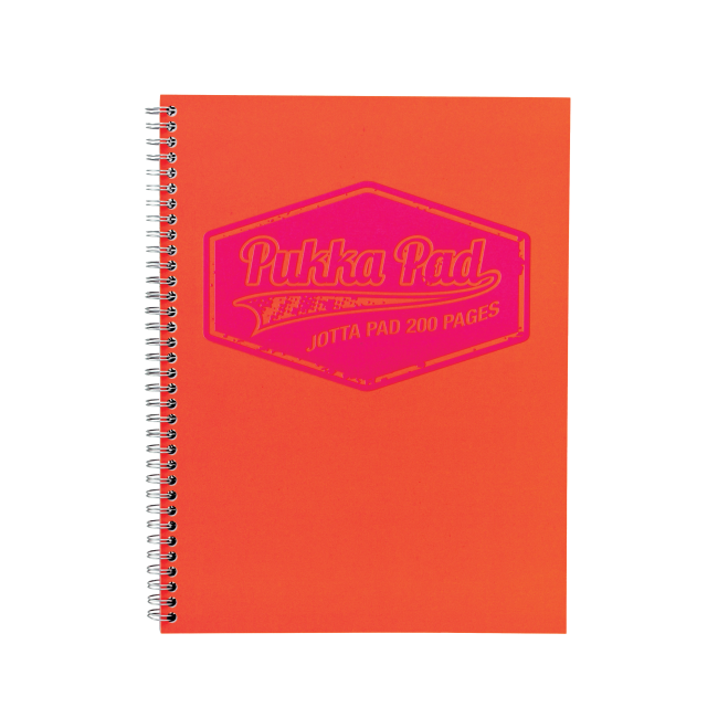 Pukka Pad Jotta Notepad NEON Orange A4 Quad