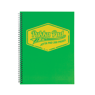 Pukka Pad Jotta Notepad NEON Vert A5 Quad