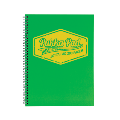 Pukka Pad Jotta Notepad NEON Vert A5 Quad