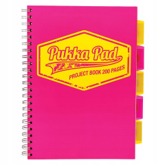 Pukka Pad Jotta Notepad NEON Rose A5 Quad