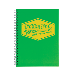 Pukka Pad Jotta Notepad NEON Vert A5 Ligné