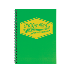 Pukka Pad Jotta Notepad NEON Vert A5 Ligné