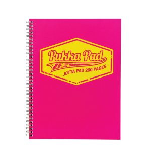 Pukka Pad Jotta Notepad NEON Rose A5 Ligné