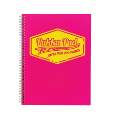 Pukka Pad Jotta Notepad NEON Rose A5 Ligné