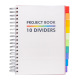 Project Book B5 avec 10 intercalaires