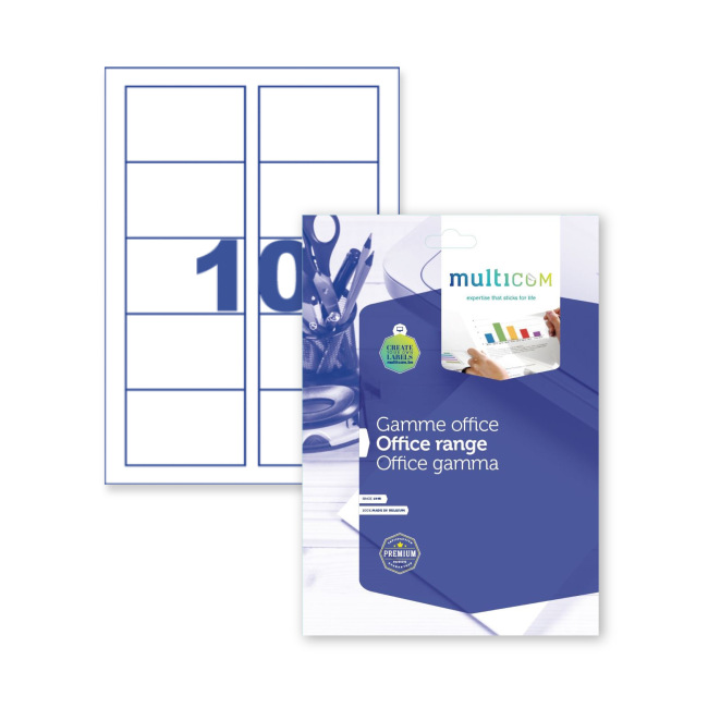 Papier "Cartes de visite" Blanc 200Gr