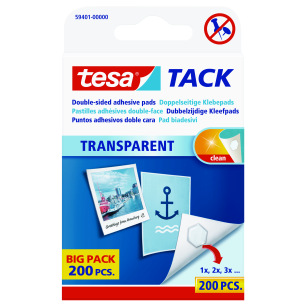 Pastilles adhésives transparentes "Tack"