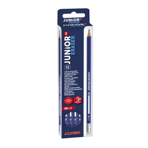 Crayons graphite Junior HB avec gomme - étui de 12