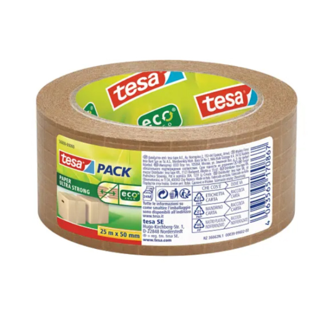 tesapack Papier Ultra Strong Ecologo 25m x 50mm