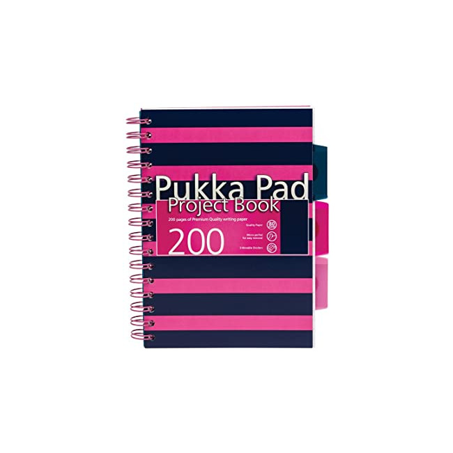 Pukka Pad ProjectBook NAVY Assorti 2 Couleurs A5